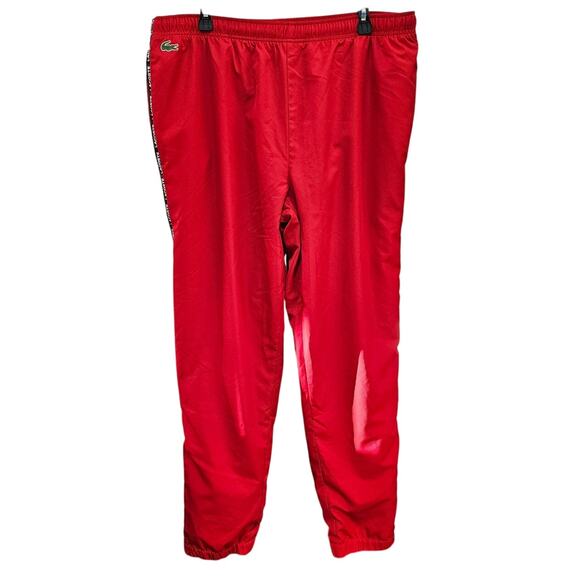LACOSTE SPORT RED TRACK PANTS JOGGERS XXL - Picture 1 of 6